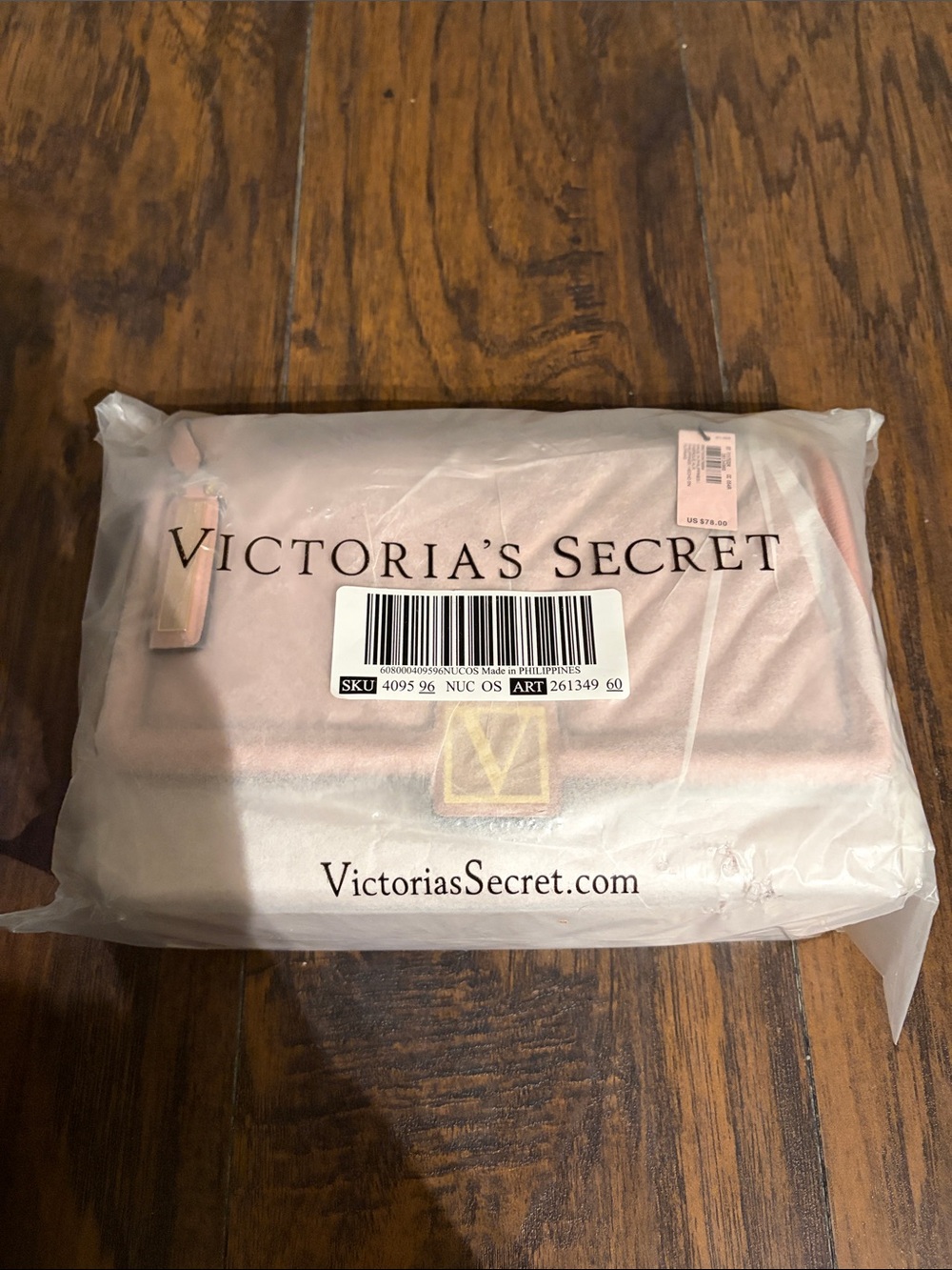 Victoria's Secret Satin Pouch - Light Pink